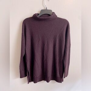 LOFT Purple Turtleneck Sweater - Size Small PETITE